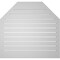 Ekena Millwork Octagonal Top Surface Mount PVC Gable Vent w/ 2"W x 2"P Brickmould Sill Frame, 36"W x 34"H GVPOT36X3403SF - alternate 3
